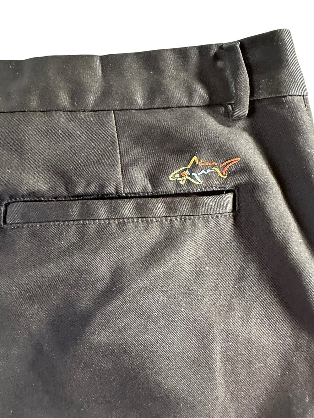 Greg Norman Collection Tasso Elba Black Flat-Front Performance Shorts 40 - Picture 8 of 12